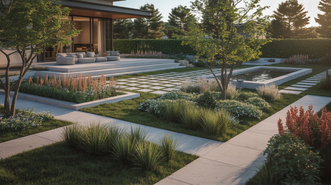 Clean landscape design and yard maintenance photo for Milford CT
