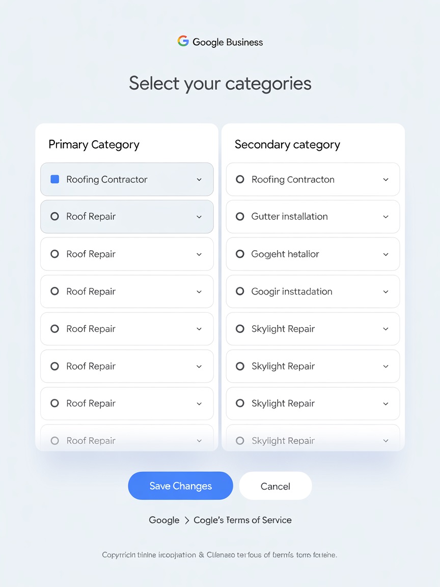 Select your categories