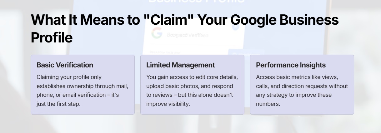 what it means to claim your GBP