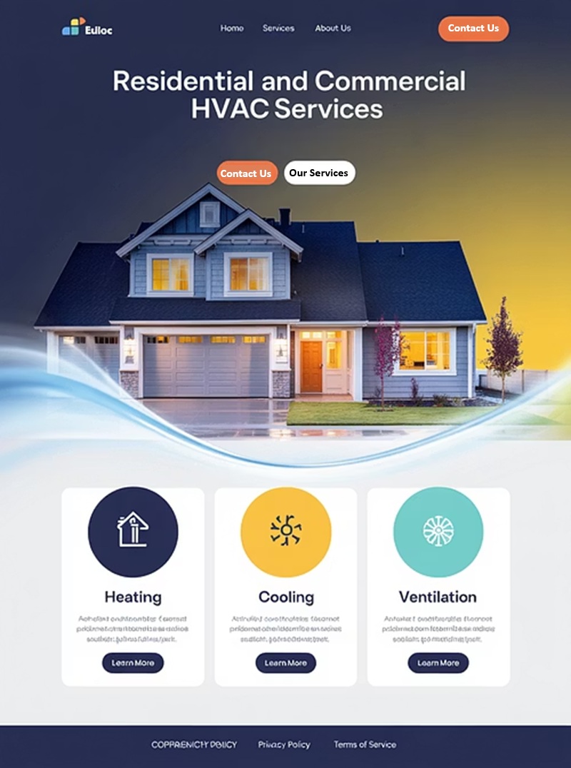 HVAC website design