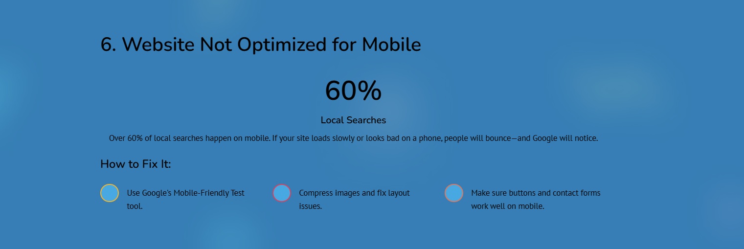 Image of mobile issues stopping you from ranking