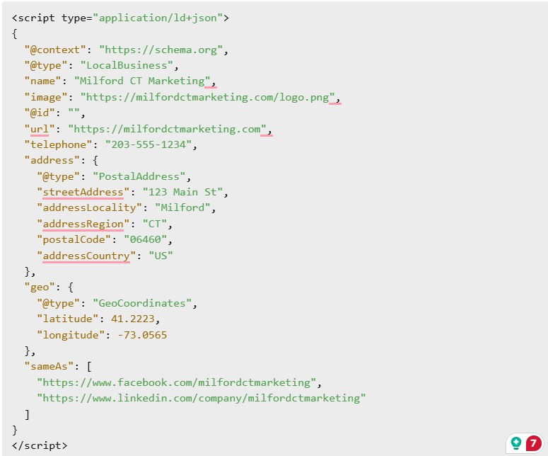 Optimized Schema Markup For Local SEO